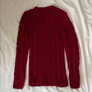 Red Knit Sweater